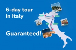 A bus tour in Italy Dispo